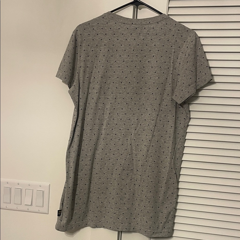 Adidas Heather Gray Tee with Velour Logo - Picture 3 of 3